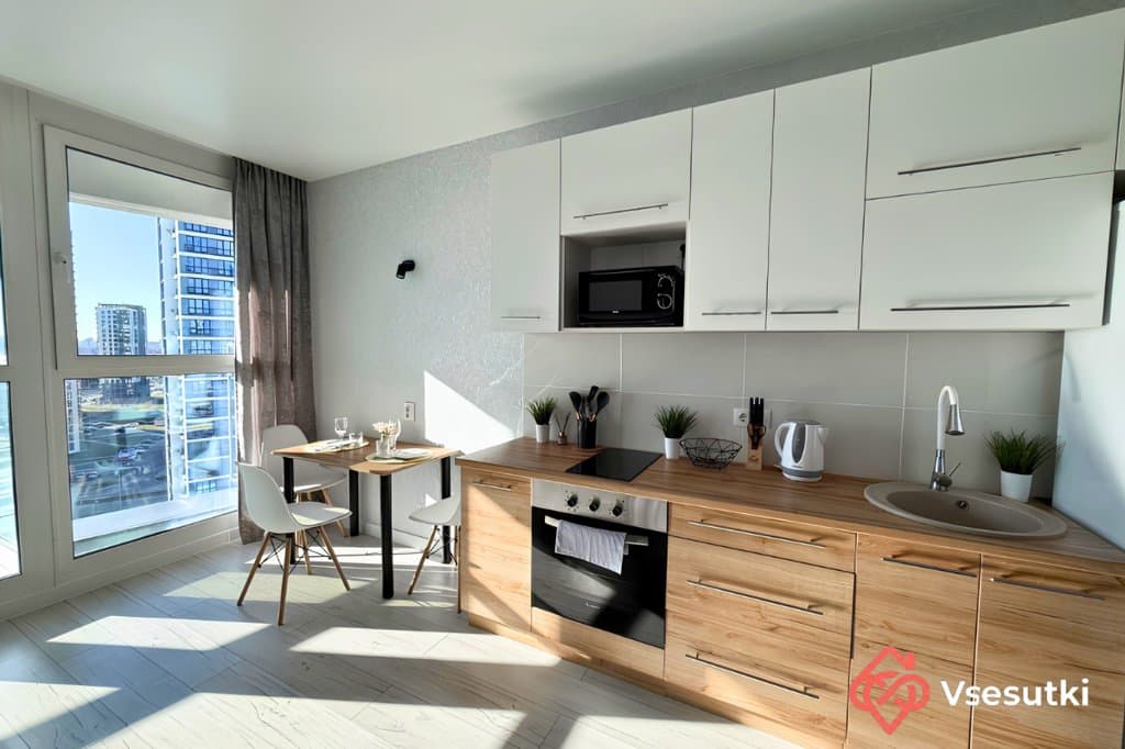Уютная студия Glasgow - вид на город, 13 этаж, самозаселение 3